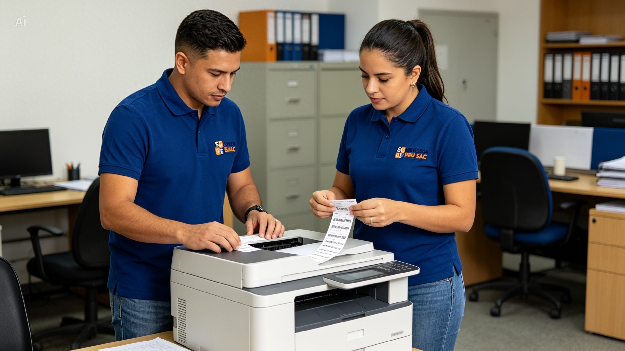 Warehouse employee scanning